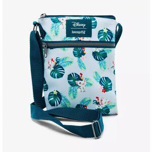 Loungefly Disney Moana Crossbody Pua & Hei Hei Palm Leaves Passport Bag